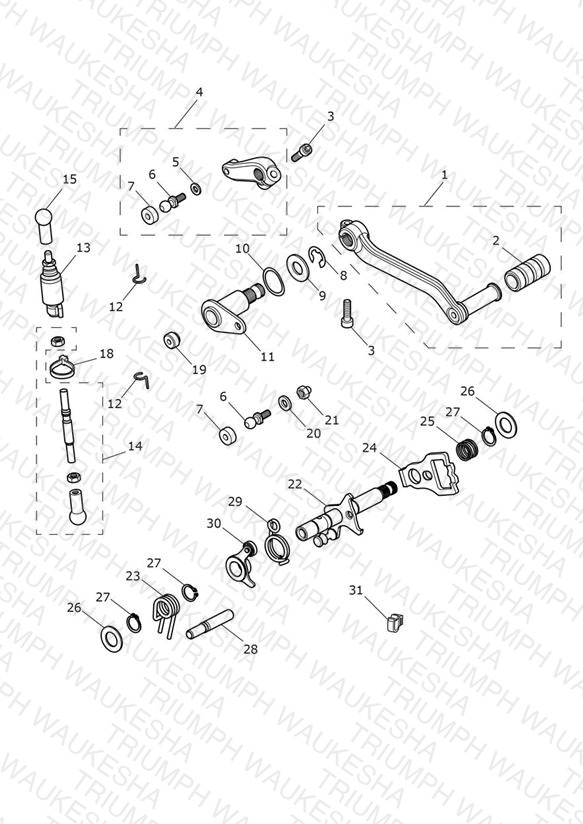Gear Change Mechanism - Desert Edition Only