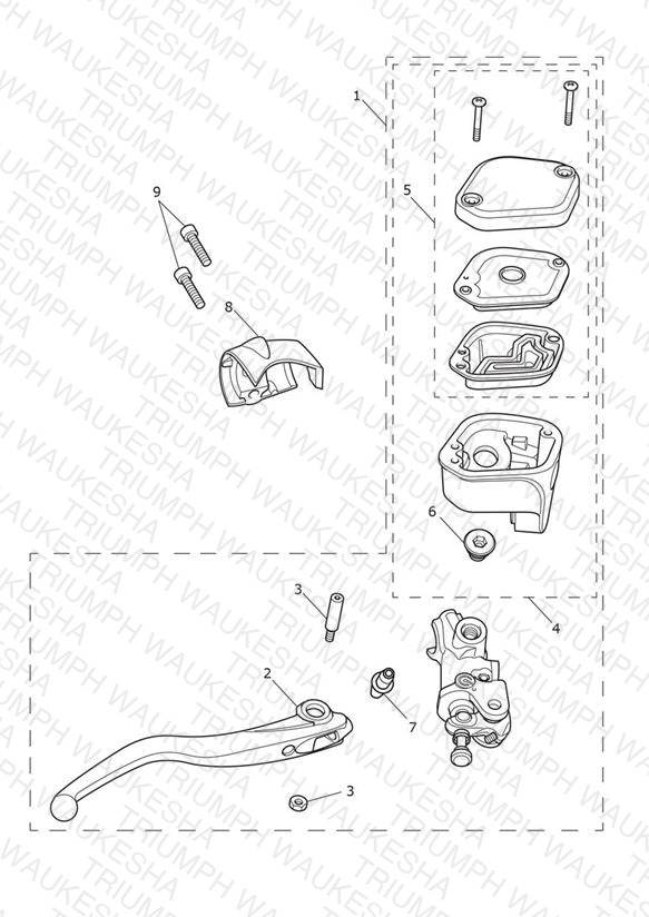 Front Brake M/Cyl Assy