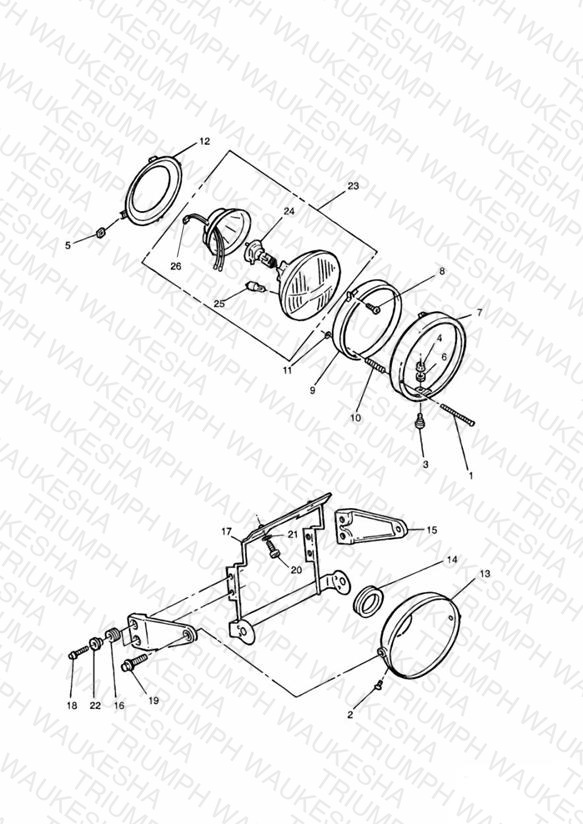 Headlight/Mountings  > VIN 9082