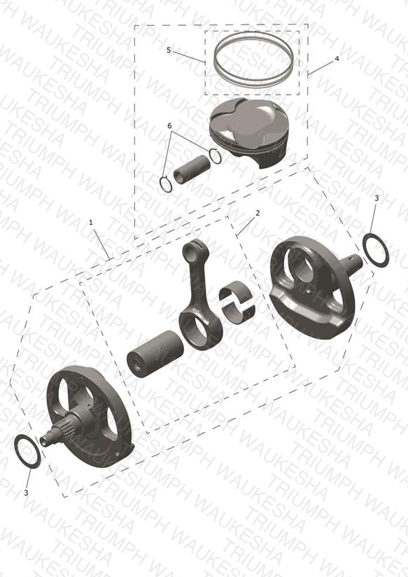 Crankshaft, Connecting Rods & Pistons