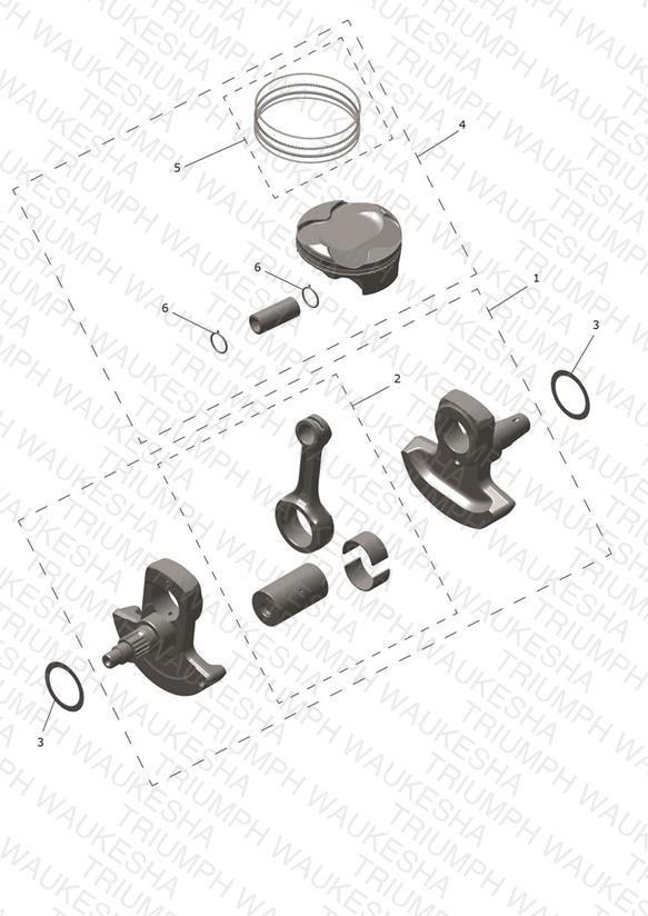 Crankshaft, Connecting Rods & Pistons