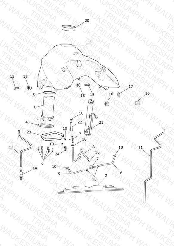 Fuel Tank, Fuel Pump & Fittings