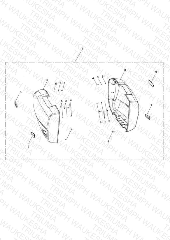 Pannier, 2 Box Lid Kit