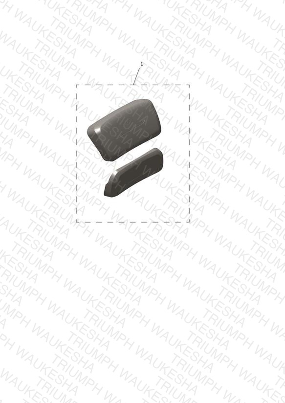 Backrest Pad, Top Box, Kit
