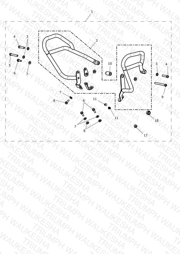 Fuel Tank Pro Bars Kit, Black