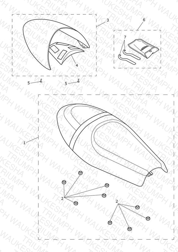 Seat Assembly & Toolkit - Dual Seat Version - 804036 >