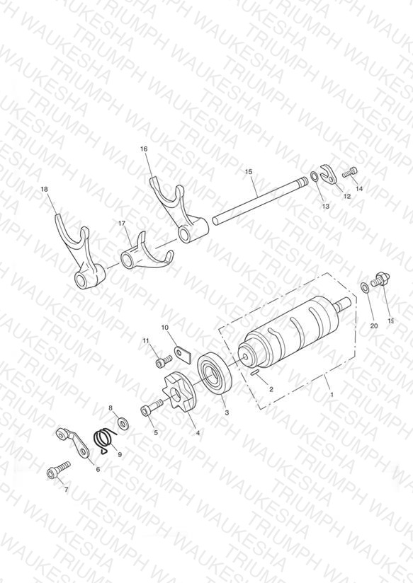 Gear Selector Drum