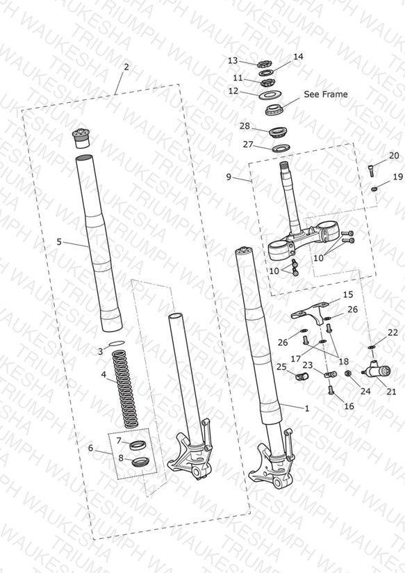 Front Forks & Yokes - Daytona 675R Only