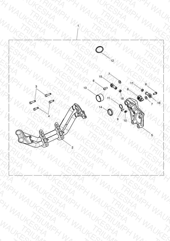 Forward Controls Mount Kit - 854156 >