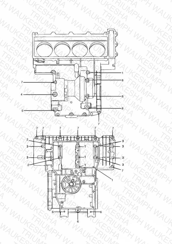 Crankcase Fixings 4 Cylinder » 12635