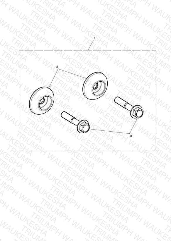 Rear Footrest Finisher Kit