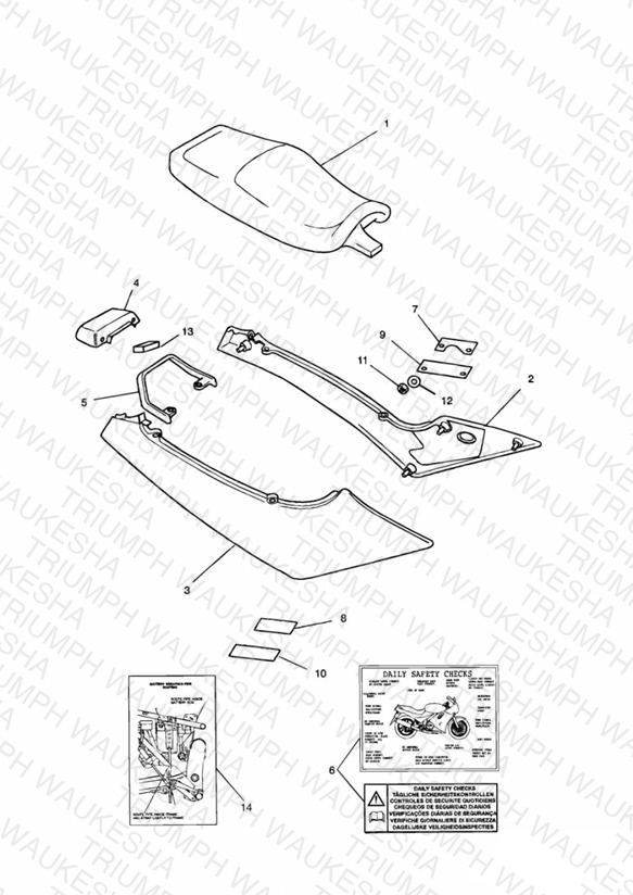Bodywork - Rear Side Panels & Seat