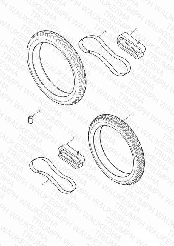 Tyres, Valves & Balance Weights - Bonneville