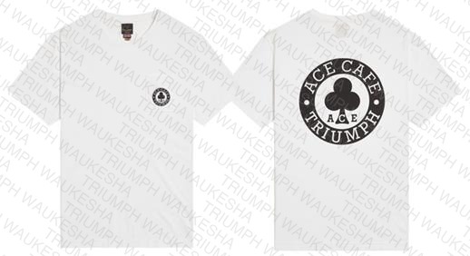 Ace Printed Pocket Tee White