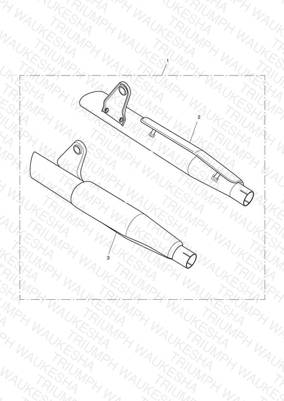 Silencers, Short, Chrome, Pair