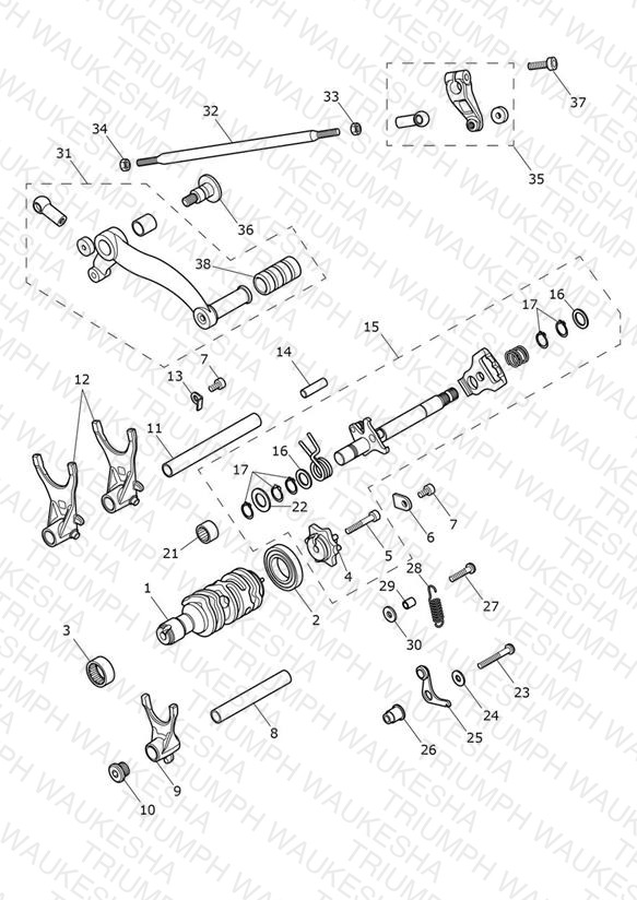 Gear Selectors & Pedal
