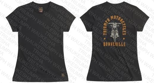 Bonneville Ladies T120 Tee Black
