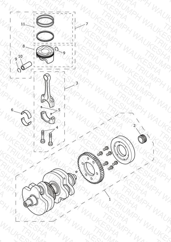 Crankshaft, Connecting Rods & Pistons
