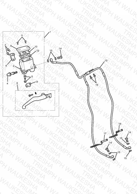 Front Brake Master Cylinder & Hoses
