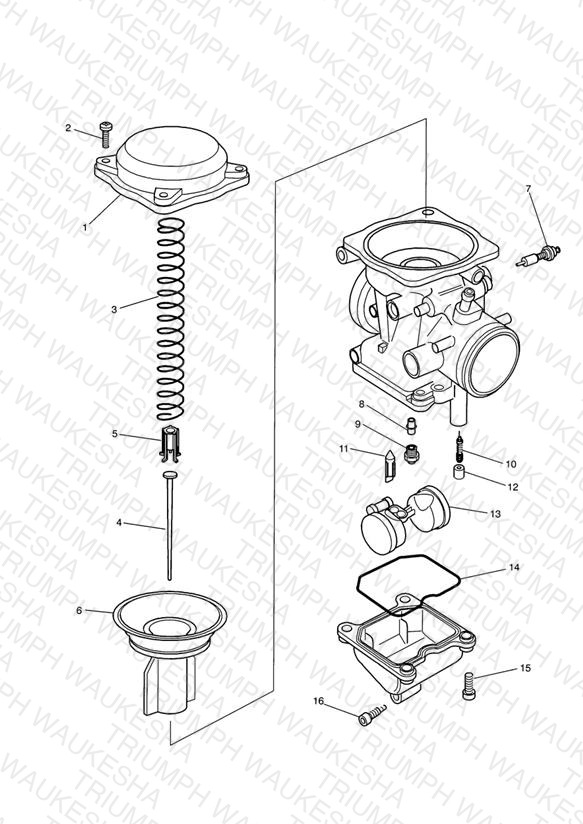 Carburettor Parts Carburettor assembly T1240680