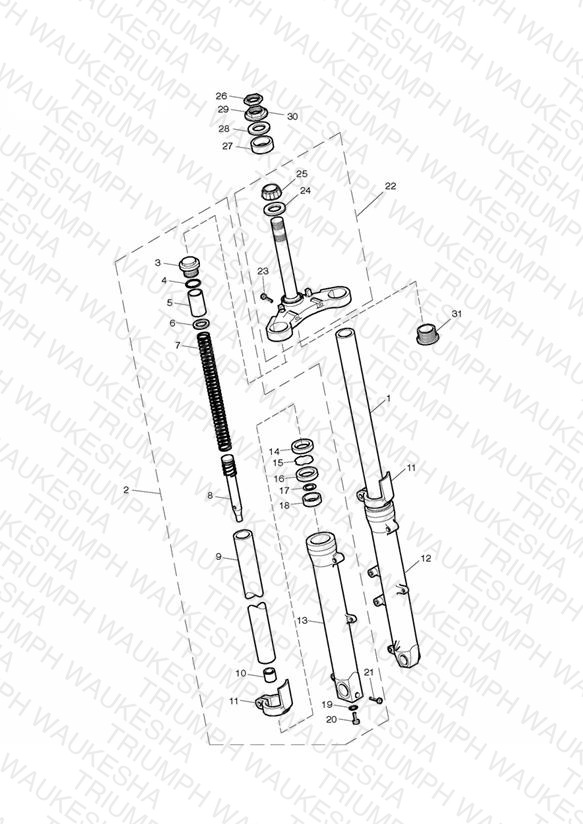 Front Forks & Lower Yoke