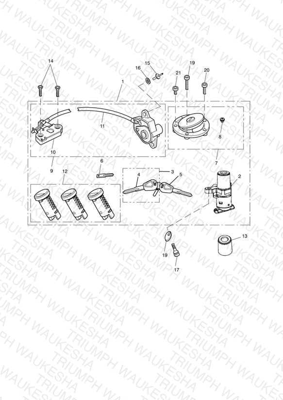 Ignition Switch & Lock Set - Non ABS 468640 > & ABS 440483 >