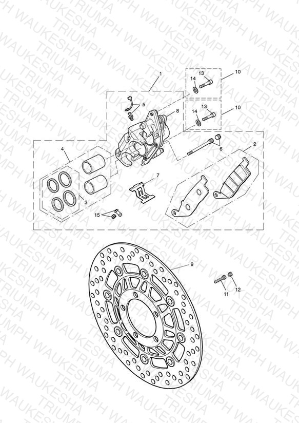 Front Brake Caliper & Discs