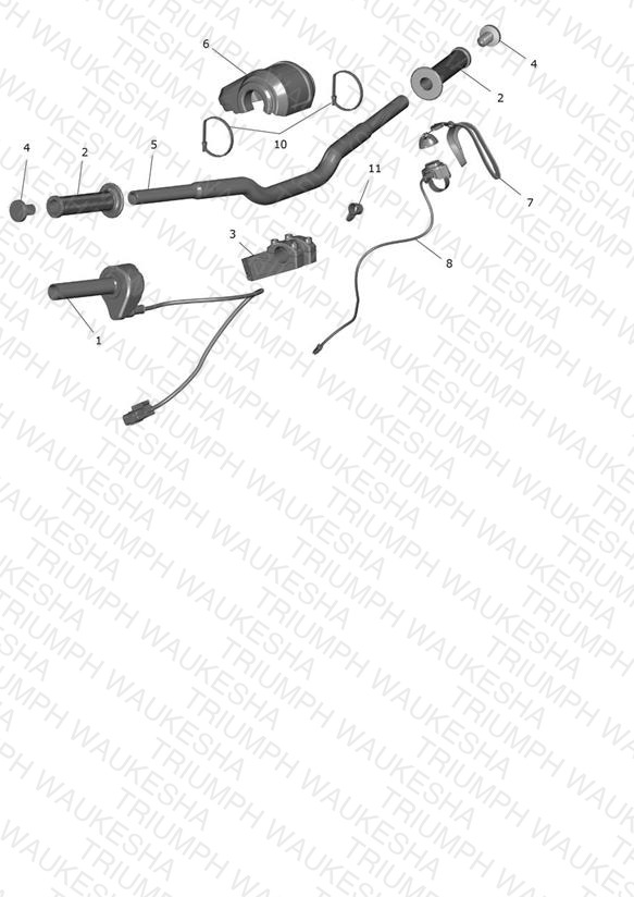 Handlebars, Upper Yoke & Mirrors