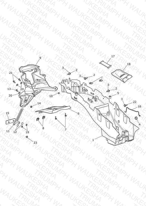Rear Mudguard & Battery Box
