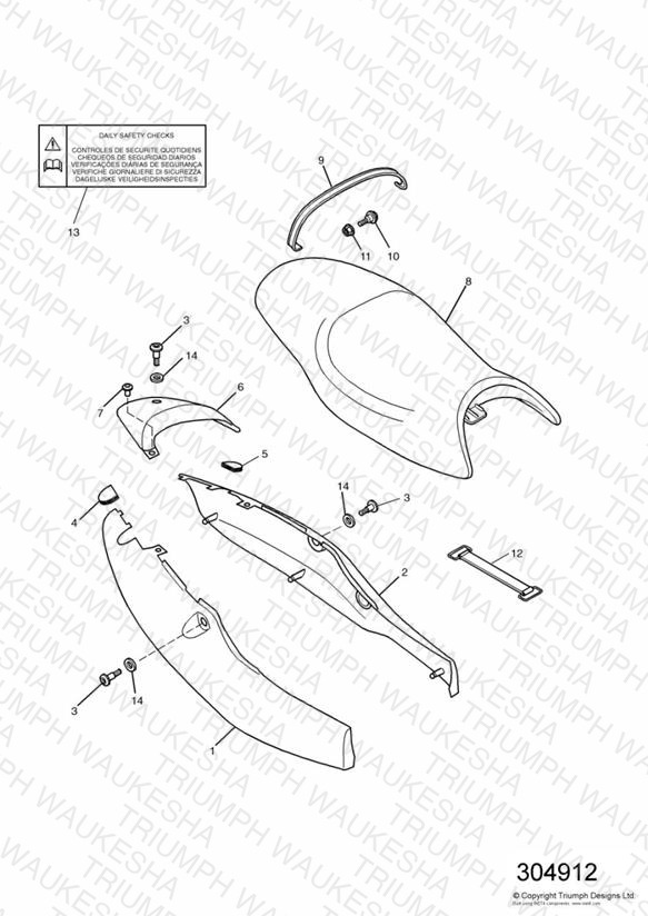 Bodywork - Rear Side Panels and Seat