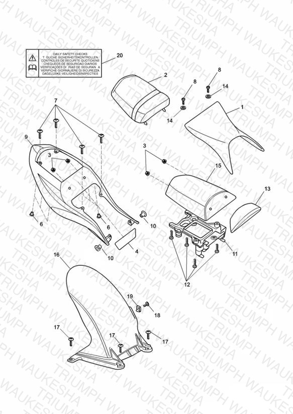 Bodywork - Rear Side Panels and Seat