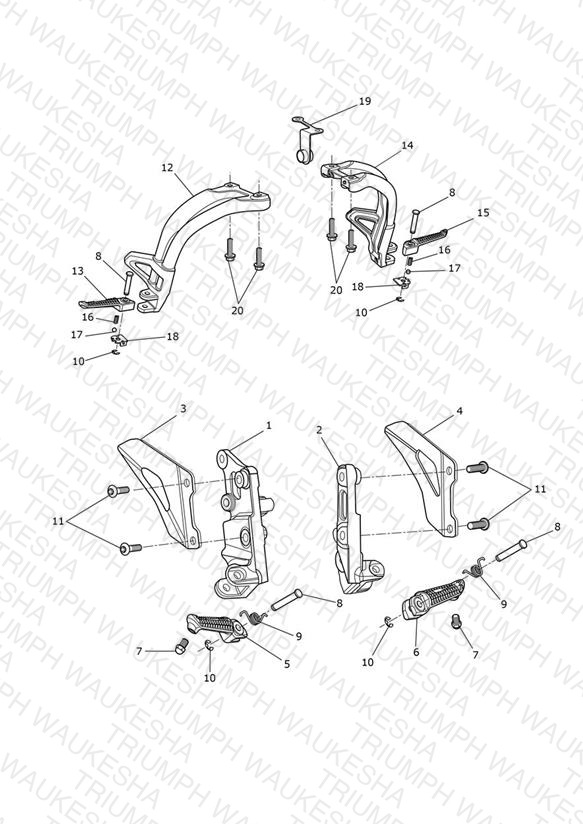 Footrests & Mountings