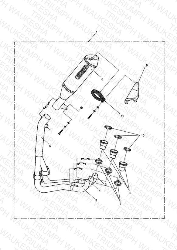 Exhaust Sys Assy, Arrow Race 3:1