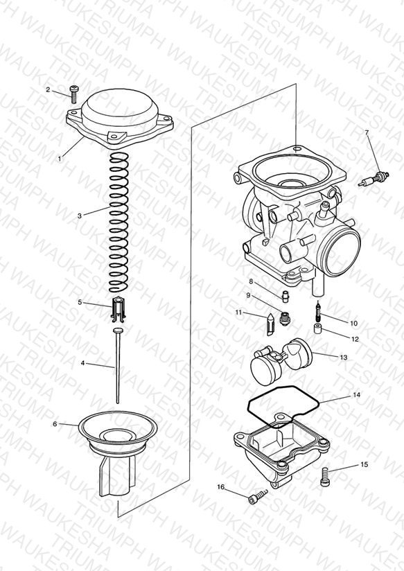 Carburettor Parts Carburettor assembly T1240660