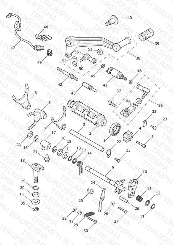 Gear Selectors & Pedal