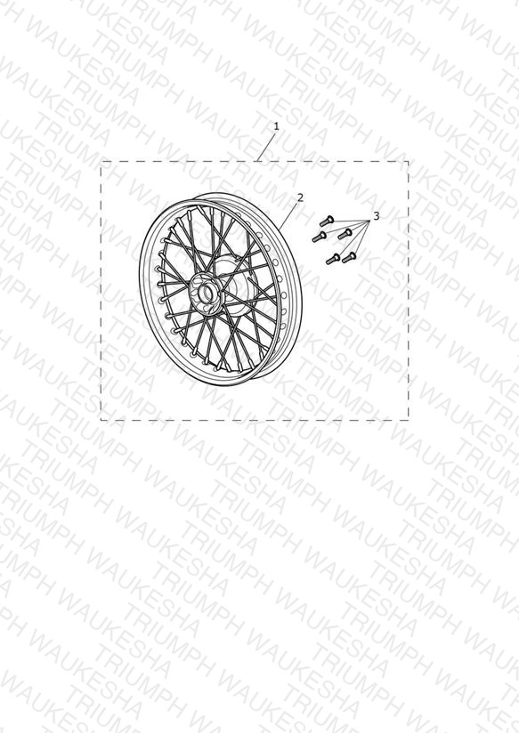Front Wheel Kit, Chrome