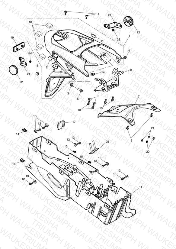 Rear Mudguard & Battery Box