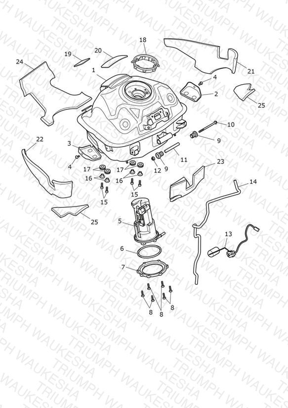 Fuel Tank, Pump and Fittings