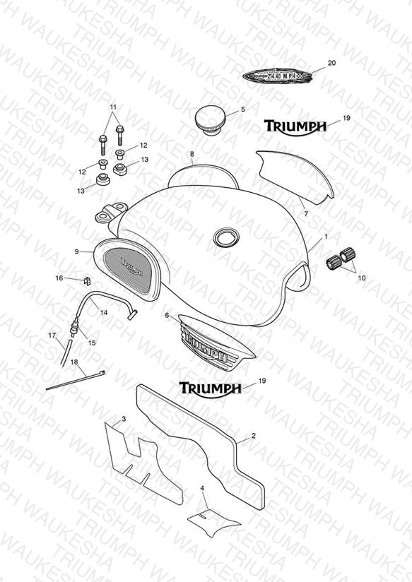 Fuel Tank & Fittings - N/A Steve McQueen Edition