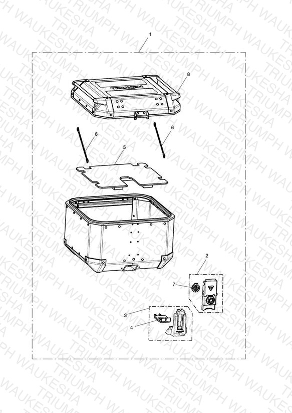 Top Box, Aluminium, Silver
