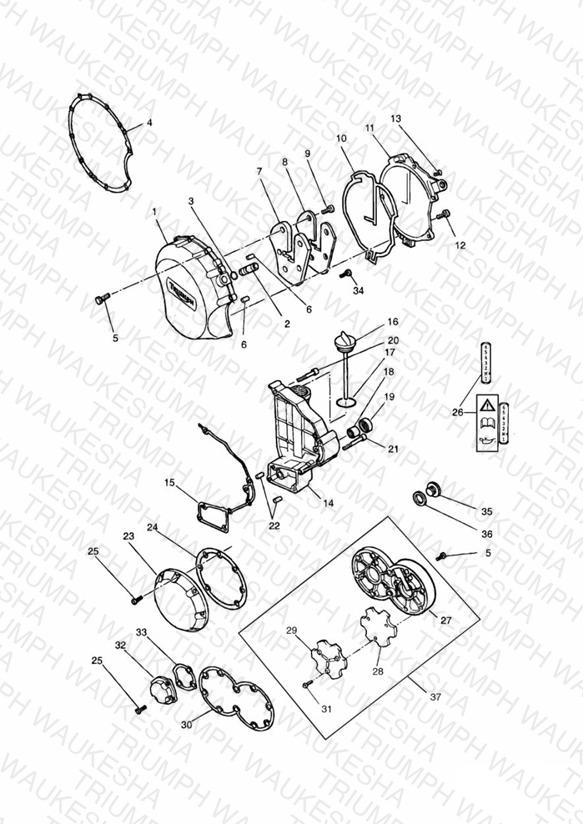 Engine Covers 3 Cylinder Grey 4902 »