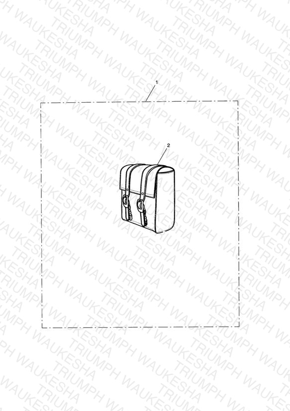 Leather Passenger Backrest Bag, Small