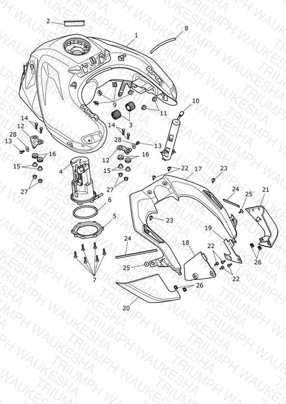 Fuel Tank, Fuel Pump & Fittings