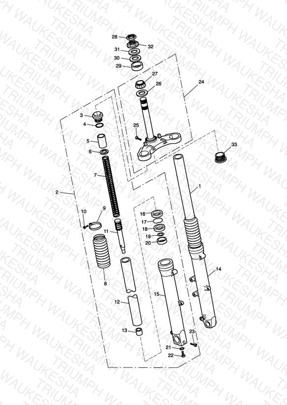 Front Forks & Lower Yoke