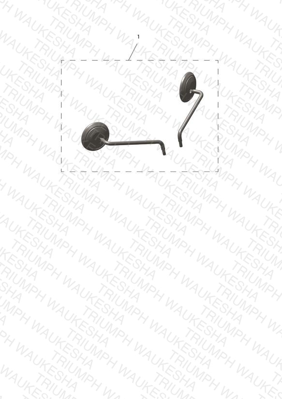 Mirror Kit, Machined Stem