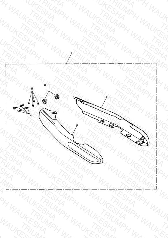 Swingarm Cover Kit, Chrome