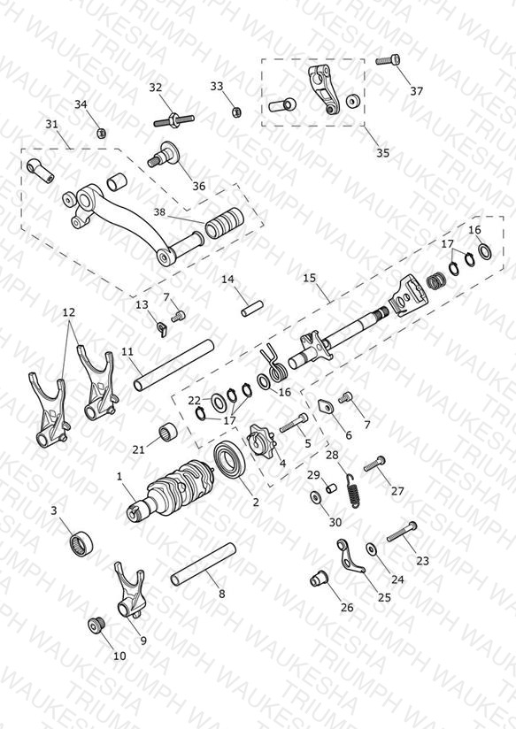 Gear Selectors & Pedal
