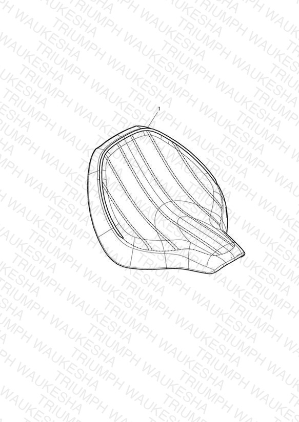 Seat, Rider, Black, Ribbed