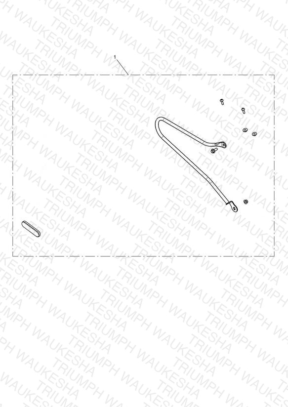 Pannier Rail Kit, RHS