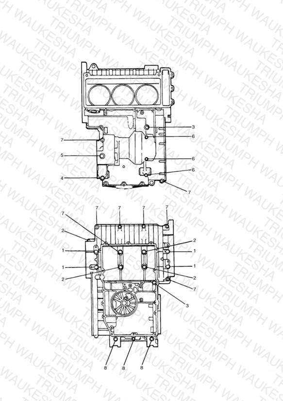 Crankcase Fixings - Daytona 900 3 Cylinder » 9872